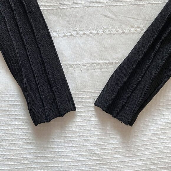 KNITZ FOR LOVE & LEMONS BLACK RIBBED KNIT LACE UP DRESS - XS - Picture 8 of 9